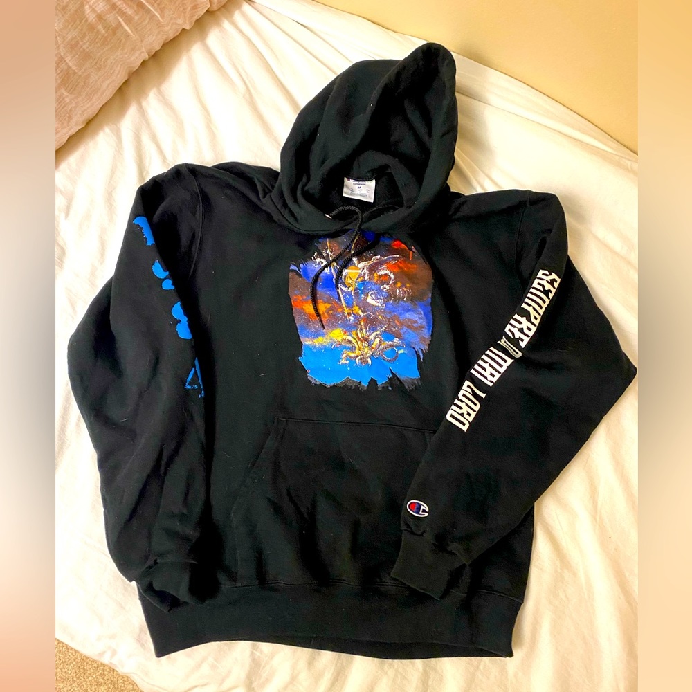 Benny the Butcher x Griselda 1984 Champion Hoodie Sempre Noi Mai Lord EC M MED